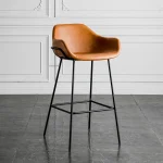 Nordic Iron Bar Chair Dining Light Luxury Creative Cafe Counter Barstool Simple Leisure High Stool Kitchen Furniture HY50DC 3