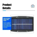 1/6Pcs Solar Wall Light IP65 Waterproof LED Outdoor Spotlight Powered Decoration Porch illumination Fence Balcony Garden 3