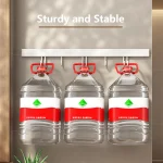 Wall Mounted Kitchen Hook Rack No-Punching Wall Hangers Rail Kitchen Utensils Rack Spoon Shovel Chopping Board Storage Rack 4