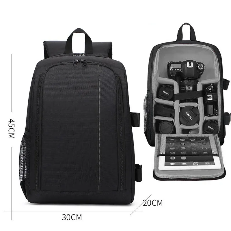 Shoulder camera bag backpack suitable for Canon, Nikon, Sony digital mirrorless camera bag, lightweight, professional, large cap Shoulder camera bag backpack suitable for Canon, Nikon, Sony digital mirrorless camera bag, lightweight, professional, large cap