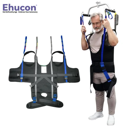 Ehucon Patient Lift Walking Sling, Pelvic Padded 500lbs Safety Loading Weight,Medical Hoist Standing Aids for Ambulating