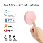 Tuya ZigBee Smart Wireless Button Scene Switch Smart Life App Remote Control For Google Alexa Wait Voice Assistant Home Office 4