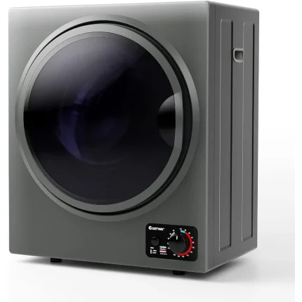 Compact Laundry Dryer 110V Electric Portable Clothes Dryer with Stainless Steel Tub Control Panel Downside Easy Control