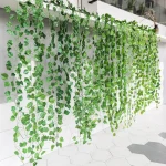 Hand Made Wicker Rattan Flower Planter Wall Hanging Wicker Rattam Basket Garden Vine Pot Plants Holder Garden Pots Wall Planter 6