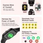 LEMFO LT10 Smart Watch 2024 Android Gift Bluetooth Call Smartwatch 2024 Touch Dial Music Fitness Tracker Sports Watches 4