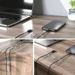 10Pcs Car Interior Auto Fastener Cable Organizer USB Winder Desktop Tidy Clips Management Wire Holder for Mouse Cord Accessories 3