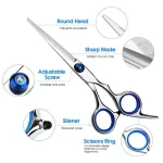 Hairdressing Scissors Stainless Steel Professional Hairdressing Scissors Cutting Thinning Scissors Barber Shear Home Salon 3