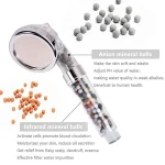 Functions High Pressure SPA Shower Head Water Saving Handheld Rainfall Bathroom Accessory Anion Filter Shower for Bathroom Decor 3