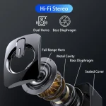 USB Wired Computer Speakers with LED Light, HiFi Stereo PC Sound Box with Microphone, Clear Sound for Desktop 3