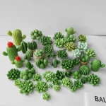 DIY Cactus Aromatherapy Candle Silicone Mold Simulation Cactus Dropper Resin Gypsum Ornament Mold DIY Glue Resin Succulent Mould 3