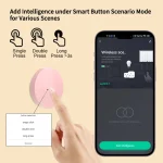 Tuya ZigBee Smart Wireless Button Scene Switch Smart Life App Remote Control For Google Alexa Wait Voice Assistant Home Office 5