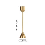 Luxury Golden Color Metal Candle Holders Candlestick Wedding Table Candle Stand New Year Bar Party Candelabra Home Decorations 6