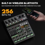 Audio Mixer G-MARK G40PRO 4-Channel Mixing Console With RCA Input And XLR Connectivity 3