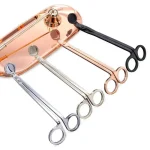 18cm Candle Wick Trimmer Stainless Steel Scissors Trim Wick Cutter Round Head Candles Core Shears Handmade Tools 4