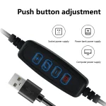 1Pc LED Spiral Table Lamp Modern Three Speed Dimming USB Power Button Switch Bedroom Decorative Table Lamp 5