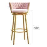 Feature Modern Bar Chairs Nordic Living Room Stool Outdoor Luxury Bar Chairs Kitchen Design High Barkrukken Furniture SR50BC 4