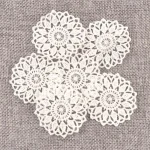 Flower White Lace Applique Mesh Trim For Sew On Guipure Fabric Wedding Supplies Home Decoration 6