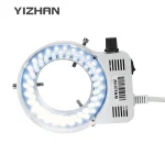 LED Ring Light Illuminator Adjustable Lamp Industry For Binocular Trinocular Microscope  Stereo Industrial Lens Camera Magnifier
