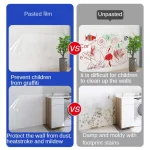 3/5/10m Transparent Electrostatic Protective Film Self Adhesive Oil Proof Wall Sticker Wallpaper Waterproof Film Home Decor 5