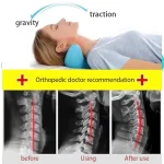 Massage Pillow Cervical Traction Cervical Muscle Relaxer Massager Shoulder Neck Traction Correction for Relief Spine Alignment 4