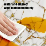 10-40PCS Imitation 3D Marble Wall Sticker Self Adhesive Waterproof Oilproof Wallpaper for Kitchen Tile Wall DIY Home Decoration 3