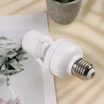 AC85-265V Socket Converter with 360 Degrees PIR Human Induction Motion Sensor LED E27 Lamp Base Intelligent Adjustable Switch 5