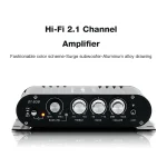 ST-838 Home Theater Amplifiers HiFi 2.1 Channel Power Amplifier Stereo Bass Sound Car Home Amp Media Player Subwoofer Amplifier 2