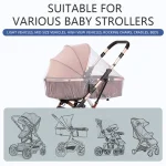 Mosquito Net For Baby Stroller Summer Pram Insect Shield Net Infants Pushchair Cart Safe Protection Mesh Pram Accessories 5