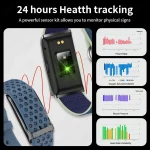 New Sport Fitness Tracker Smart Bracelet Heart Rate Blood Pressure Monitor Pedometer Call Reminder Smartwatch Band for Men Women 2