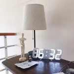 3D LED Digital Clock Wall Decoration Glow Night Mode Decoration for Bedroom Adjustable Electronic Watch Room Decor Aesthetics 3