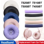 1Pair 70mm Replacement Earpads For JBL T450BT T500BT Tune600 660 510BT Ear Cushions Pad Covers Top Headband Headphone Headset 2