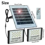 300W LED Solar Street Lights Outdoor Flood Lamps Waterproof Spotlight Emergency Lighting Dusk To Dawn Wall Light For Yard Garden 6