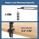 Hayve Microscope Arm Stand，Adjustable Metal Bracket Coin Microscope Mount  Compatible with DM4 DM9 MS1 MS3 4
