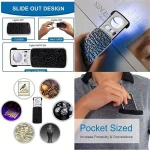Portable Triplex Magnification Loupe 30X-90X-Slide-Out LED/UV Lighted Jewelry Magnifier for Precision Gemology & Micro-Engraving 5