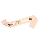 1bag Happy 18th 30th 40th 50th 60th Birthday Sash Party Gifts Girl Sash Women adult Birthday Decor DIY Party Decoration Supplies 3