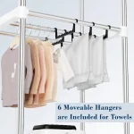 Portable Clothes Dryer with Timer Function for Home and Apartments 60-Inch Large Capacity Laundry Drying Wardrobe Electric Drye 3