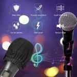 100 Pcs Disposable Microphone Covers, Windscreen Mic Covers, Handheld Microphone Protective Cap for Karaoke 6