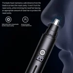 Nose Hair Trimmer USB Charging New High Quality Electric Portable Men Mini Nose Hair Remover Safety Face Hair Cleaning Tool 2