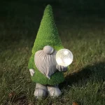 Solar Garden Gnome Watering Can Statue Light Whimsical Garden Statue Decor For Outdoor Courtyard Garden Lawn Landscape Decor 3