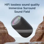 ZEALOT-S32PRO 15W Portable Bluetooth 5.2 Speaker Outdoor Waterproof Wireless TWS Mini Column Box Speaker Outdoor TF Card 4