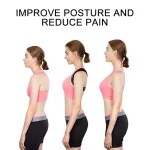 GETINFIT Adjustable Back Brace Support Spine Neck Health Correction Belt Invisible Shoulder Posture Corrector Home Office Unisex 4