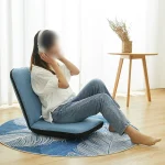 Japanese-style Tatami Chair Bedroom Backrest Chair Bay Window Lazy Sofa Legless Chair Leisure Folding Lounge Chair Protable 5