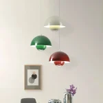 23cm Creative Chandelier Bedroom Study Restaurant Pendant Lights Decorative Lamp Multi-color Optional Modern Bud Indoor Lighting 4