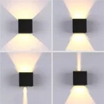 IP65 LED Wall Lamp Outdoor Sconce Balcony Porch Light Garden Yard Aisle Decor Lighting Indoor Bedside Lamp Aluminium AC110V 220V 6