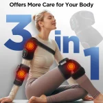 Electric Cordless Thermal Knee Pad Brace Massager 3 in 1 for Shoulder Elbow Joint Care Knee Support Muscle Relax Hot Compress