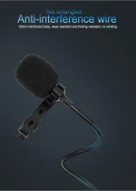 Clearance_MC01 Portable 1.5m Wired Mini Microphone Type C For Phone PC Laptop Metal Clip-on Lavalier USB mic 3.5mm Condenser Mic 5