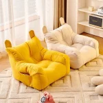 Soft Small Sofa Chair Comfortable Ergonomic Living Room Lazy Sofa With Storage Bag Children's Bear Sofa Chair For Boys And Girls 3