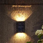 Solar LED Outdoor Light Solar Lighting Sensor Lamp Streetlights Exterior Garden Decoration Garland Waterproof Solar Wall Light 2