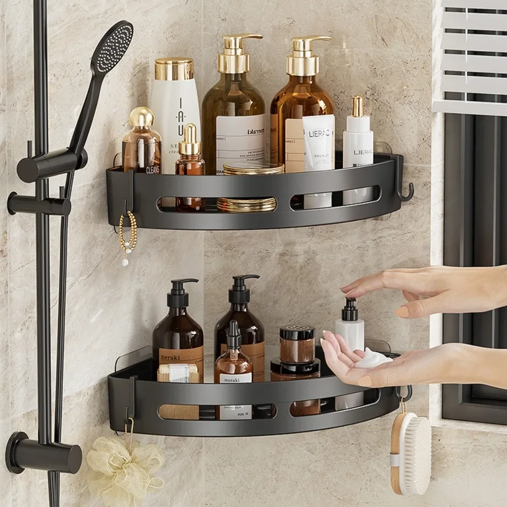 NEW 3/2/1 PCS Adhensive Bathroom Shampoo Holder Shower Caddy Shelves Storage No Drill Shelf Corner Towel Holder Shelves For NEW 3/2/1 PCS Adhensive Bathroom Shampoo Holder Shower Caddy Shelves Storage No Drill Shelf Corner Towel Holder Shelves For