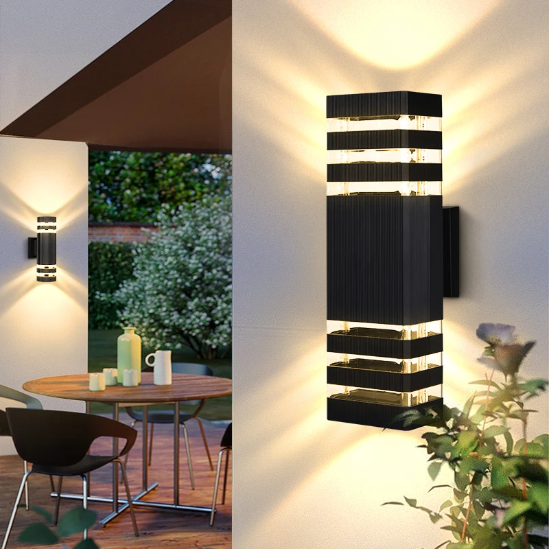 LED Outdoor Wall Lights E27 Up Down Exterior Wall Sconce IP65 Waterproof Led Sconce Lamp for Porch Front Door Garden Wall Lamp LED Outdoor Wall Lights E27 Up Down Exterior Wall Sconce IP65 Waterproof Led Sconce Lamp for Porch Front Door Garden Wall Lamp